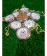 Lotto di 10 orologi da taschino da 2 pollici antichi vintage nautici... - £151.98 GBP