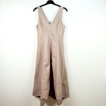Anthropologie VNeck Faux Leather Dress Pink UK 6 NEW - £38.16 GBP