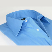 Mens Mondego  Stretch Cotton Blend Dress Classic shirt Long Sleeves SN2400 Blue image 2