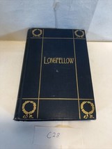 Poems of Henry Wadsworth Longfellow, A. L. Burt Company, 1901, antique dark blue - £21.36 GBP