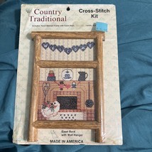 Country Traditional Cross-stitch Kit Welcome Hearth 044541 Easel Back USA - $192.75 MXN