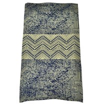 Geometric Patterned Neck Gaiter 17&quot; Long Blue &amp; Olive Green Unisex - $6.93