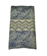 Geometric Patterned Neck Gaiter 17&quot; Long Blue &amp; Olive Green Unisex - $6.93