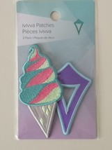 Nwt Ivivva By Lululemon Multi Color Iron On Patches Ivivva Logo Ice Cream Cone - £9.34 GBP