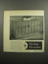 1955 Heritage Henredon Circa &#39;60 Buffet Advertisement - $18.49