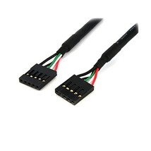 StarTech.com 24 inch 5 pin Female to Female connector USB IDC Motherboard Header - $14.00