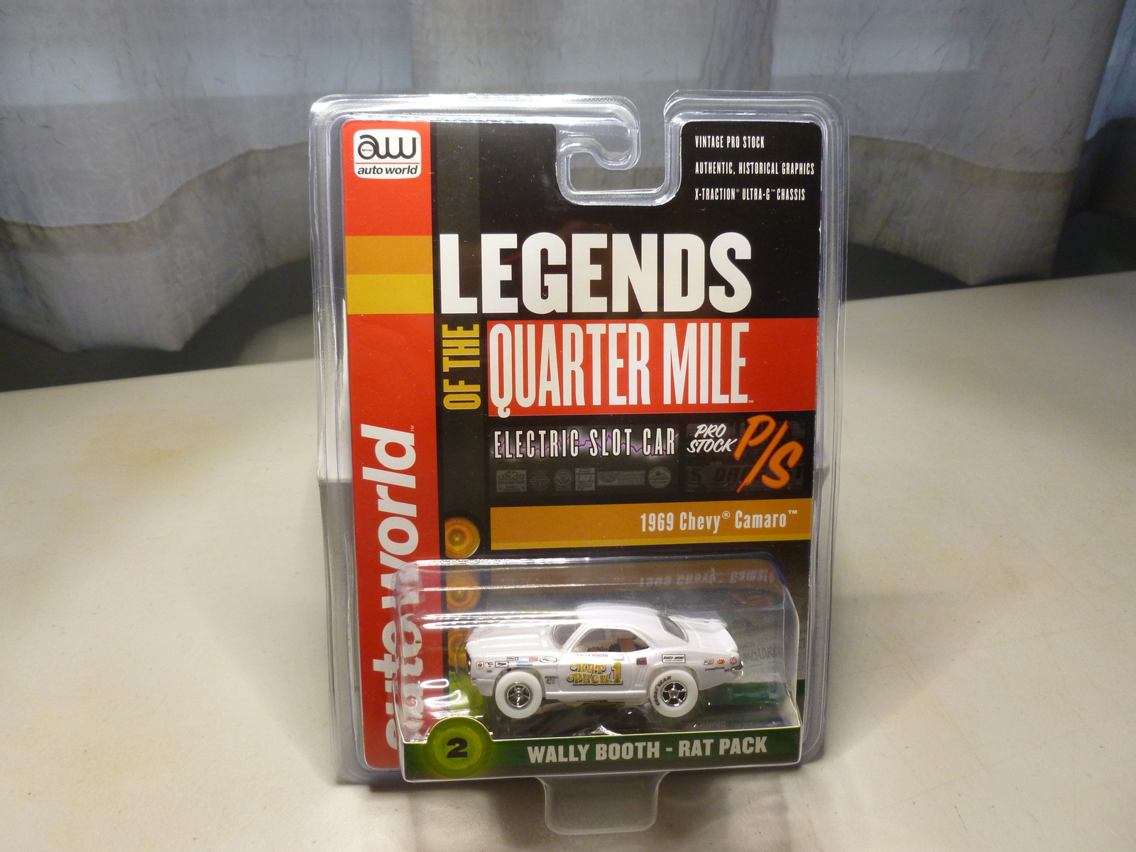 NEW AW LEGENDS OF THE QUARTER MILE P/S1969 #2 WALLY BOOTH-RAT PACK IWHEELS CAR - $69.99