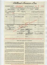 Holland America Lines 1959 Passage Contract Nieuw Amsterdam + Envelope +... - $27.72