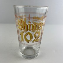 Shiner 102 Double Wheat Ale Beer Logo 16oz ~ RARE Pint Glass - £19.89 GBP