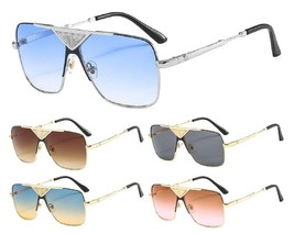 OVERSIZED SQUARE PILOT AVIATOR SUNGLASSES RETRO DESIGNER FASHION OUTDOOR... - £7.81 GBP