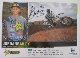 Jordan Bailey supercross motocross signed autographed 11x17 Poster COA. - £78.21 GBP