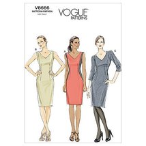 VOGUE PATTERNS V8666 Misses&#39; Dress, Size E5 (14-16-18-20-22) - $11.76