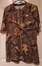 Starter T Shirt Mossy Oak Break Up Infinity Camo Outdoor Short Sleeve Sz... - $14.55