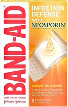 Band-Aid Brand Bandages with Neosporin Antibiotic Ointment, Extra Large, 8 ct - £15.14 GBP