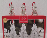 Lenox Set of Three Silver-plated Santa Christmas Ornaments Cheer Hoho Jolly - £14.23 GBP