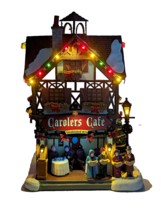 Lemax Carolers Cafe Christmas Village Battery Operated LED Lights Collectible - £66.00 GBP