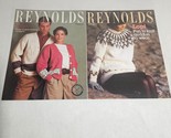 Reynolds Knitting Chart Lot of 2 Pattern 433 and 387 Cardigans Sweater - £11.95 GBP