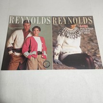 Reynolds Knitting Chart Lot of 2 Pattern 433 and 387 Cardigans Sweater - $14.98