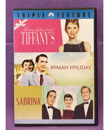 Audrey Hepburn DVD Triple Feature Breakfast at Tiffany&#39;s Roman Holiday S... - £3.90 GBP