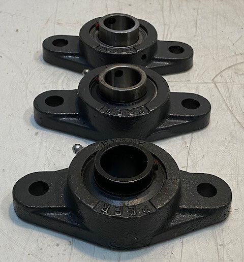 3 Quantity of Peer 2-Bolt FT205 Flange Bearings UC205-16 | 25mm Bore (3 ... - $44.99