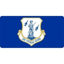 Ang Air National Guard Blue Usa Made License Plate - £22.76 GBP