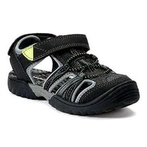 Boys Sport Sandals Sonoma Black Waterproof Synthetic Closed Toe Shoes-size 2 - £14.21 GBP