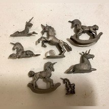 Pewter Unicorn Collection of Seven [Item 578/0] - £31.06 GBP