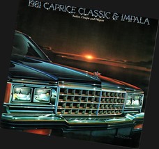 1981 Chevrolet Caprice Classic &amp; Impala Sales Brochure Nostalgic - $16.73