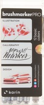 KARIN Pro Brush Marker 12 Grey Colours Set, 2.4ml Liquid Paint, Suitable... - £21.33 GBP