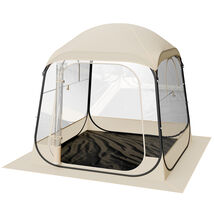 VEVOR Pop up Sports Tent 72x72in Clear Bubble 2-4P Waterproof with Floor... - $107.90
