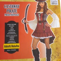 Womans Pirate Costume Castaway Cutie Signature Collection Size S 2/4 - N... - £9.69 GBP