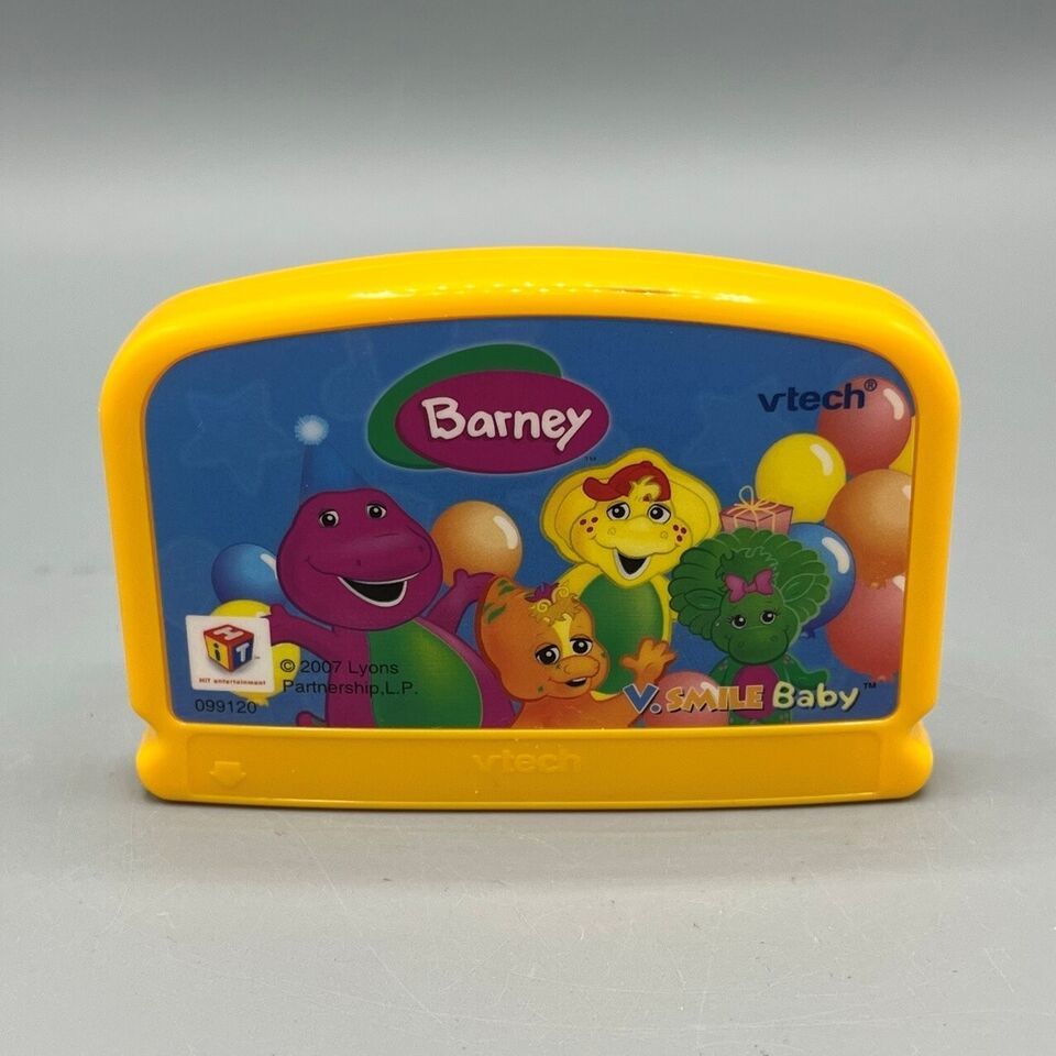Vtech V Smile Baby Barney Cartridge 2007 Learning Activities Shapes & Counting - $4.94