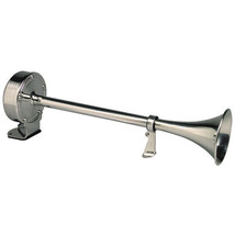 Schmitt Marine Deluxe All-Stainless Single Trumpet Horn - 12V - £85.35 GBP