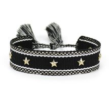 Men Women Adjustable Vintage Style Rope Braided Studded Friendship Bracelet Wove - £10.75 GBP