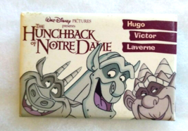 Disney Hunchback Of Notre Dame 3&quot; x 2&quot; Button Badge Vintage 1996 Movie Promotion - $9.90