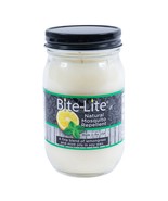 Bite-Lite Natural Mosquito Repellent Candle Soy Wax Mason Pint Jar Essen... - $25.99