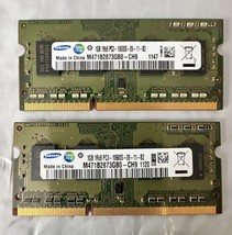 Lot Of 2 Samsung M471B2873GB0 1GB PC3-10600S DDR3 Laptop Memory - $184.14 MXN