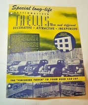 1940 Used Car Lot Display Trellis Architecture furnishing Sales literature - $14.80