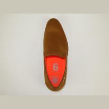 Men Tayno Dressy Casual Soft Suede Comfortable Slip on Loafer #ALPHA S Camel image 7
