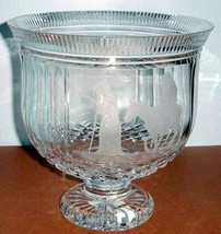 House of Waterford Crystal Town of Bethlehem Trifle Footed Bowl 10&quot;W Ireland New - £1,297.15 GBP