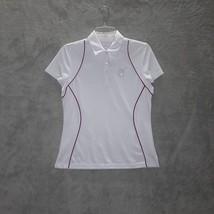 Callaway Womens White Jersey Polo Collared Short Sleeve Size M - $26.92