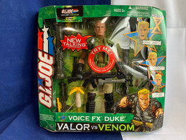 2004 G.I. Joe Voice FX Duke Valor VS Venom Toy Action Figure Hasbro Doll NIB - £23.70 GBP