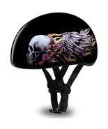 CLOSEOUT 50% OFF-Daytona Helmets Skull CAP WINGS DOT Motorcycle Helmet D... - £72.00 GBP