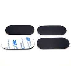 2 1/2&quot; x 1&quot; Oval Rubber Stick on Feet 1/8&quot; Thick 3M Adhesive Backing Bum... - £9.34 GBP+
