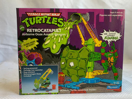 1989 Playmates Toys &quot;RETROCATAPULT&quot; TMNT Action Figure Playset Factory S... - $128.65
