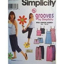 Simplicity Sewing Pattern 9195 Teen Girl Dress Top Skirt Pants Shorts 3/... - $8.99