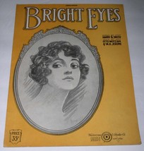 Bright Eyes Sheet Music Vintage 1920 Waterson Berlin &amp; Snyder Co. - £9.50 GBP