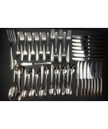 Lot of 45 Hampton Forge Tomodachi MARGUERITE Hammered Flatware 18/10 Sta... - $148.48