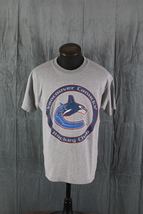Vancouver Canucks Shirt (VTG) - Original Orca Logo Circle Graphic - Men&#39;s Large - £35.92 GBP