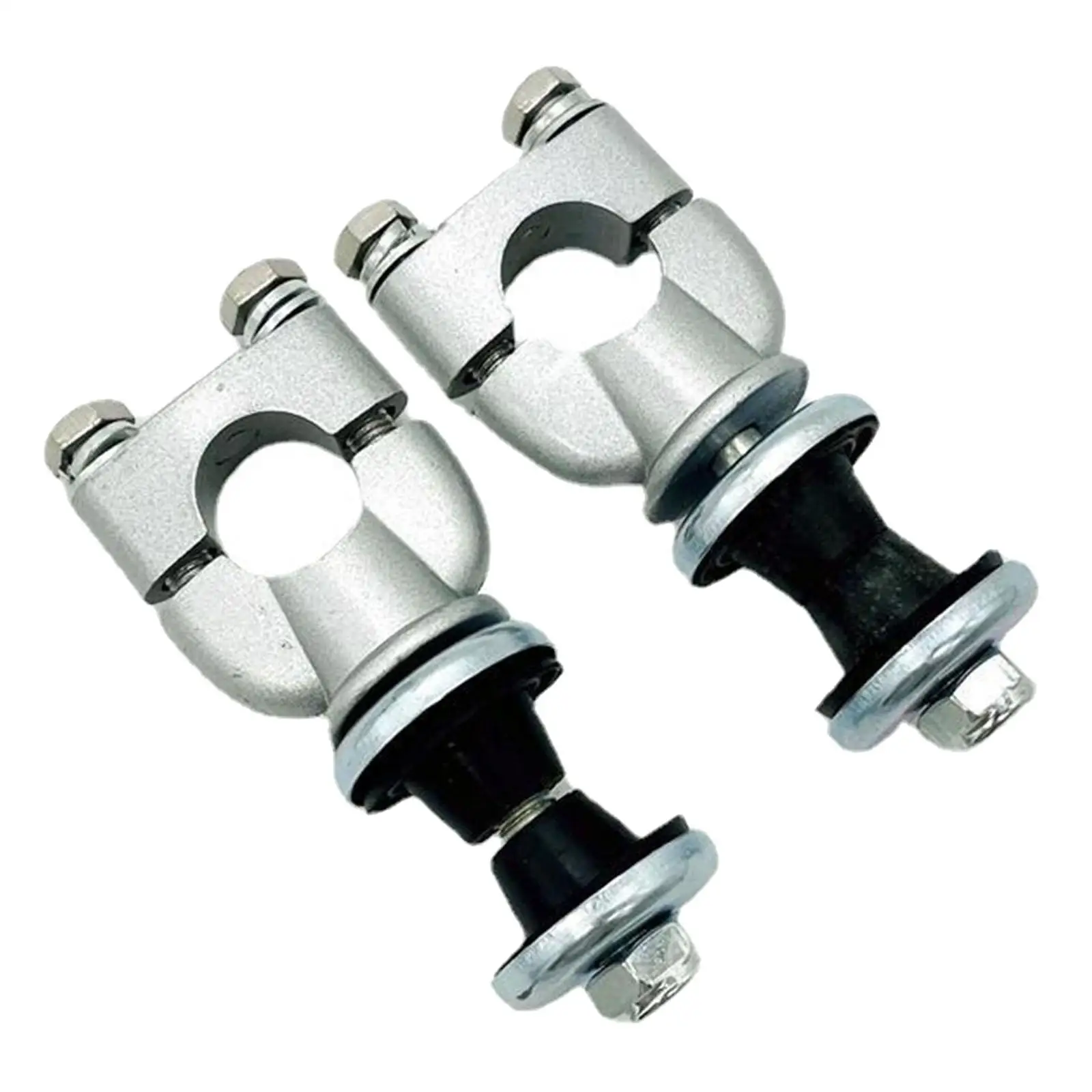 2x Universial Motorcycle Handlebar Risers Clamp 7/8&quot; 22mm Mount Clamps for Dirt - £21.58 GBP